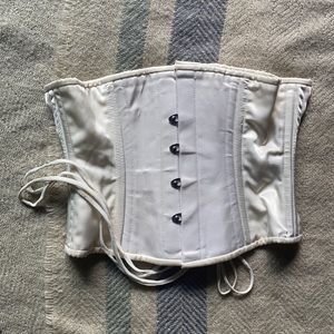 ORCHARD CORSET | 24” Steel Boned Cream Satin Corset